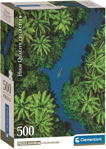 Clementoni puzzle Rieka v tropickej džungli 500 dielikov