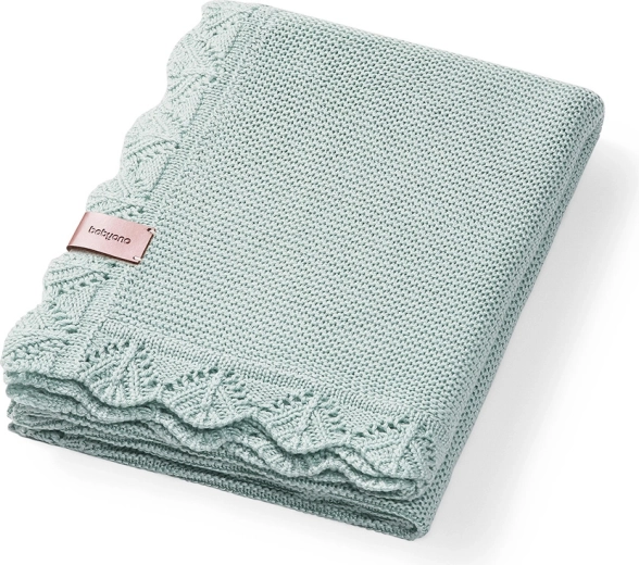 Babyono pletená bambusová deka green 75 × 100 cm