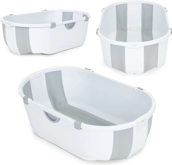 Detská vaňa, skladacia turistická vaňa, sivý odtok