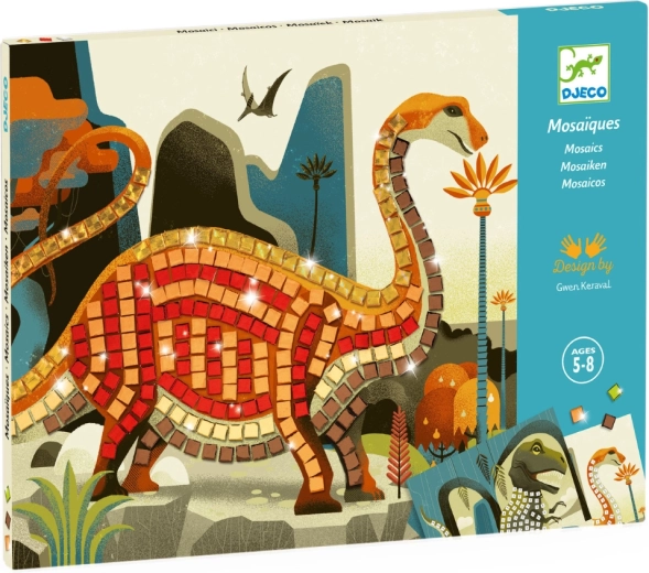 Djeco mozaikové obrázky Dinosaury