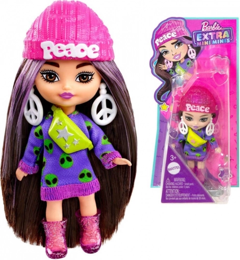 Barbie Extra Mini Minis bábika s UFO štýlom