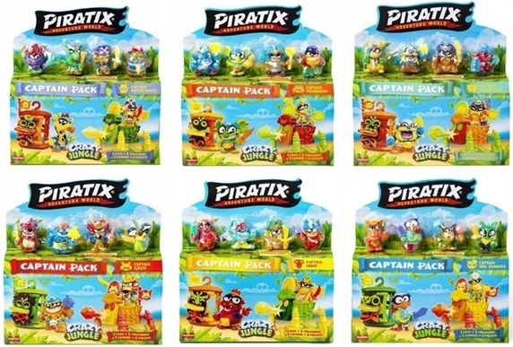 4 figúrky Piratix pre kapitánovu posádku