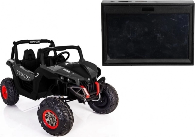 LCD hudobný panel do auta na akumulátor