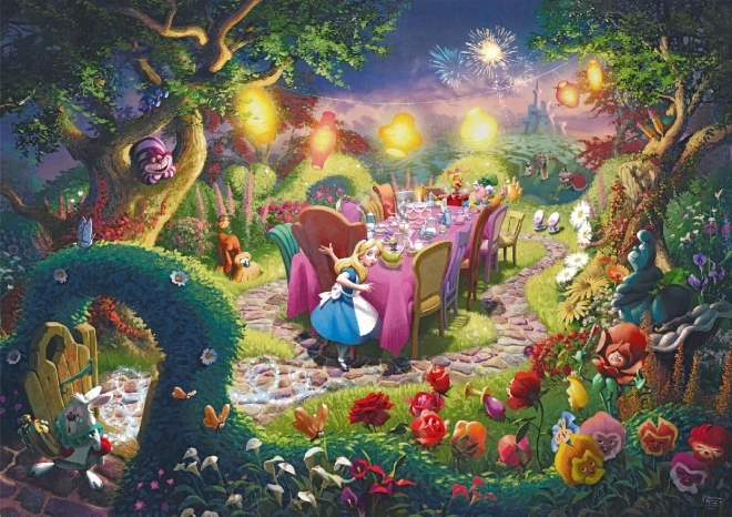 Puzzle Alenka v ríši divov: Čajový večierok šialeného klobučníka 6000 dielikov