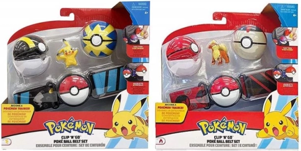 POKÉMON Clip 'N' Go opasok s Poké Ballmi a figúrkou