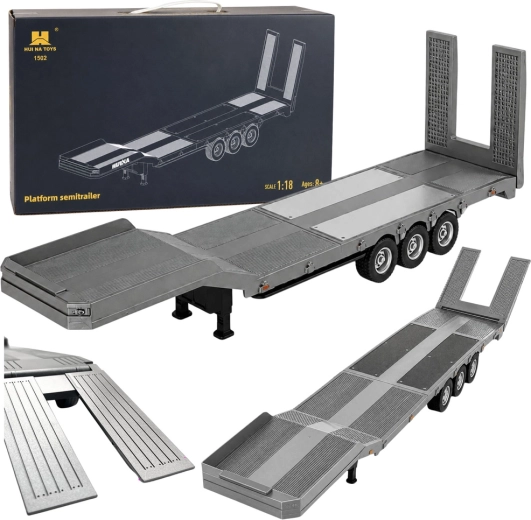 Huina nízkopodlažný náves RC pre Scania 770S 1:18 sivý