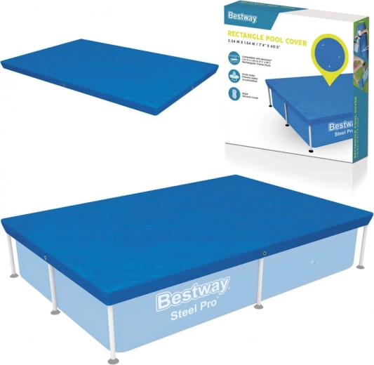 Kryt na obdĺžnikový bazén Bestway 224x154 cm