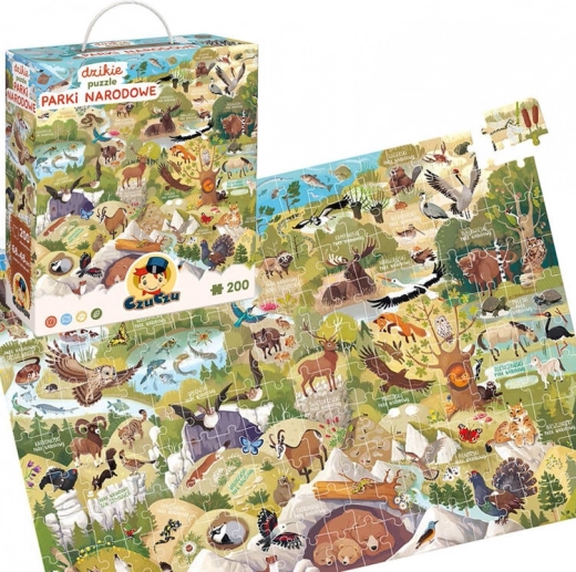 CzuCzu Divoce puzzle Národné parky 200 dielikov