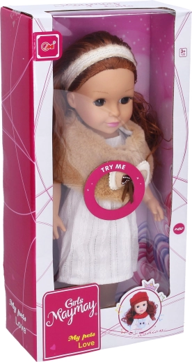 Bábika s košíkom 36 cm - 1 kus