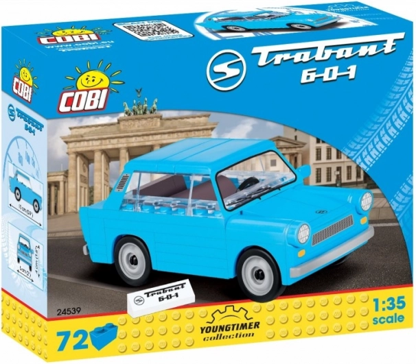 stavebnica auta Trabant 601 1:35 od COBI (72 dielikov)