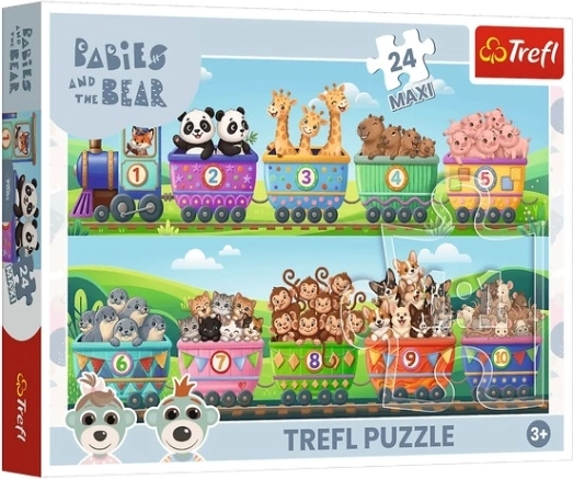 Maxi puzzle Svet malých dobrodružstiev, 24 dielikov