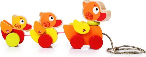 Ťahacie drevené kačičky CUBIKA