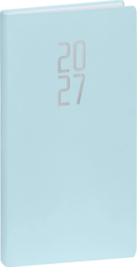 Notique vreckový diár Ponza 2027 svetlomodrý 9 × 15,5 cm
