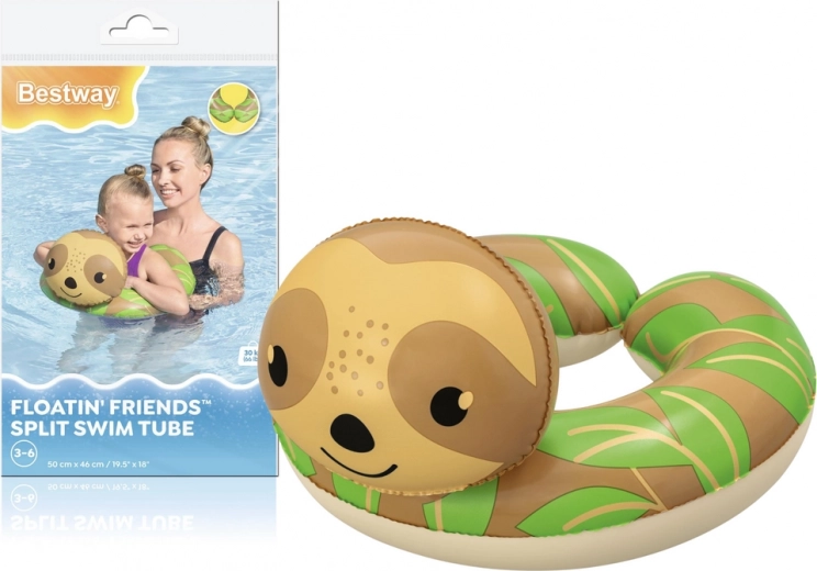 Detský Nafukovací Kruh Lenivec 50 x 46 cm Bestway