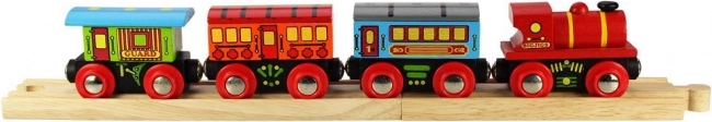 Bigjigs Rail osobný vlak s 2 koľajnicami