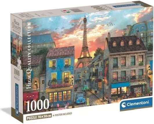 Clementoni puzzle Ulice Paríža, 1000 dielikov