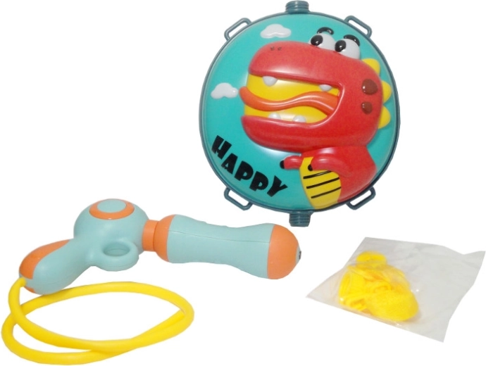 Vodná pištoľ s batohovou nádržou s dinosaurom