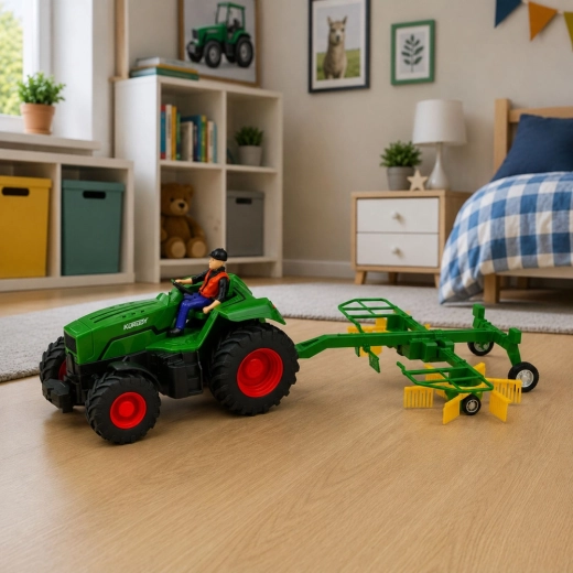 LED svetlá a figúrka farmára pre viac zábavy