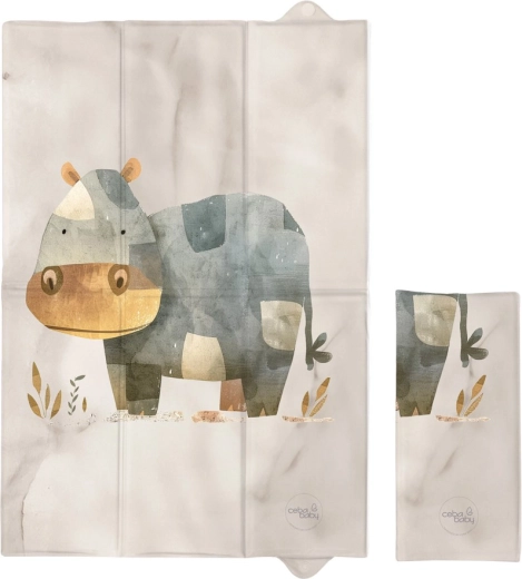 Ceba Baby cestovná prebaľovacia podložka Basic Cosy Hippo 60 × 40 cm
