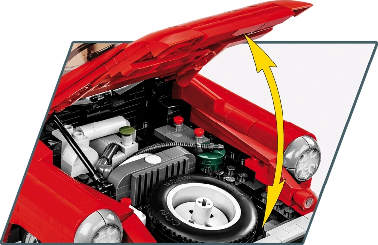 Otváracia kapota a detailný motor
