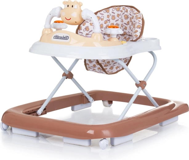 Interaktívne chodítko Chipolino Little Cow Mocca