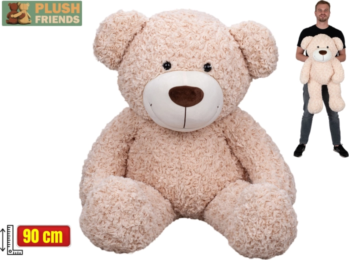 Plush Friends plyšový medveď béžový 90 cm