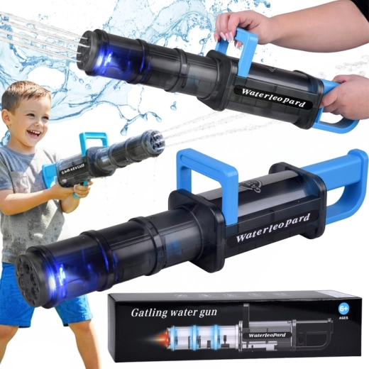 Elektrická vodná pištoľ s LED osvetlením Waterleopard, automatické čerpanie
