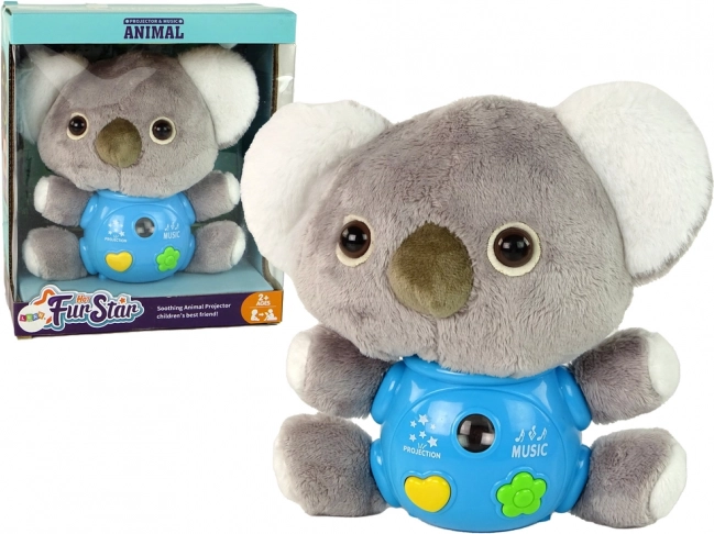 Hudobný interaktívny projektor koala sivá