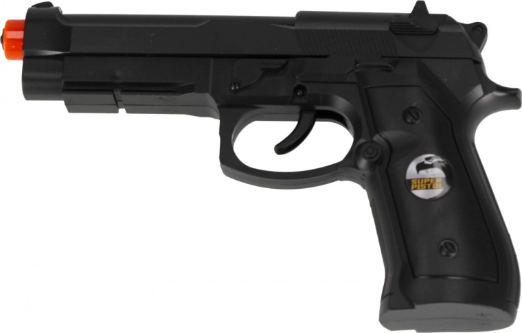 Hračka pištoľ s bezpečnostnou špičkou
