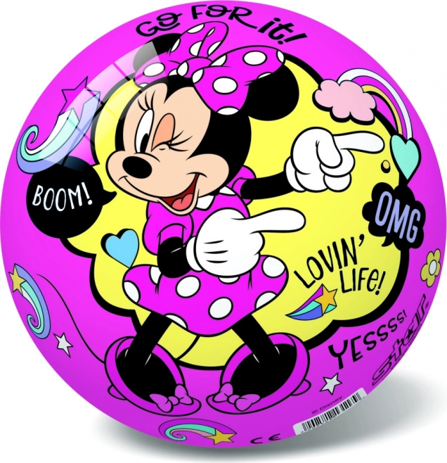 Lopta ružová a fialová s Disney Minnie
