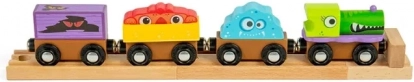 Bigjigs Rail drevený vláčik Príšerky