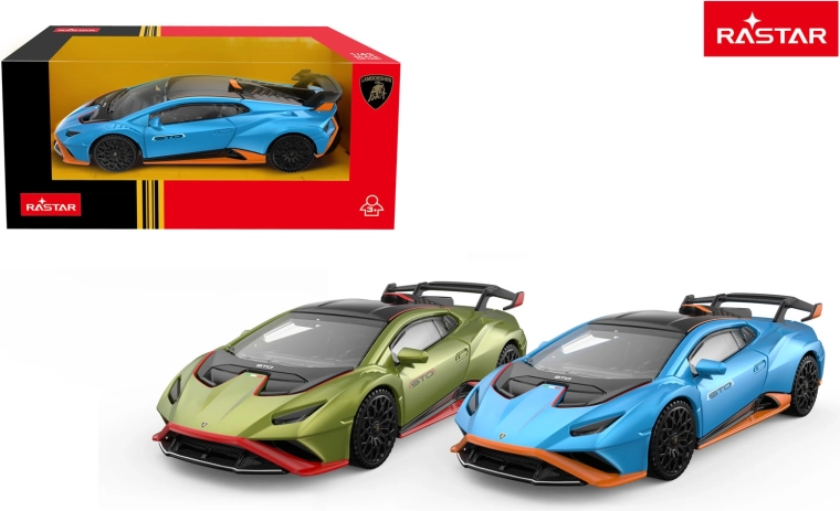 Model auta Lamborghini Huracan STO Rastar 1:43 zelený - 1 kus