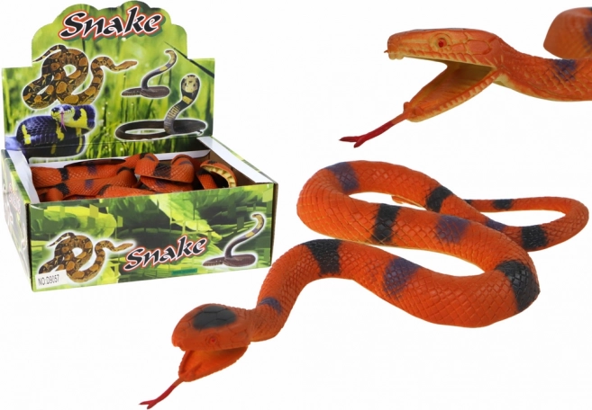 Gumený had hnedý s čierno-šedými škvrnami