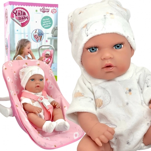 WOOPIE Royal detská bábika 30,5 cm s ružovým nosičom