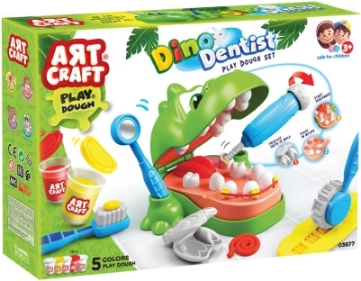 Art Craft sada na modelovanie dino zubár 280 g