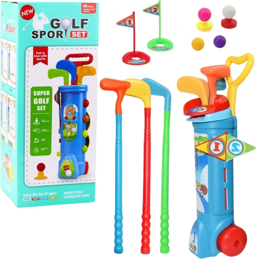 Detský golfový set s vozíkom - 20 dielov