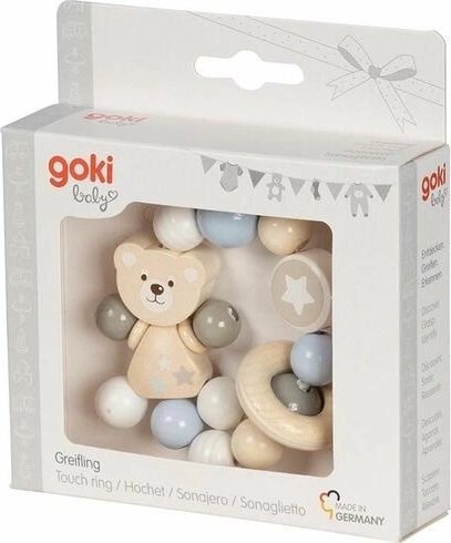 Goki hmatový motorický krúžok medvedík s rolničkou