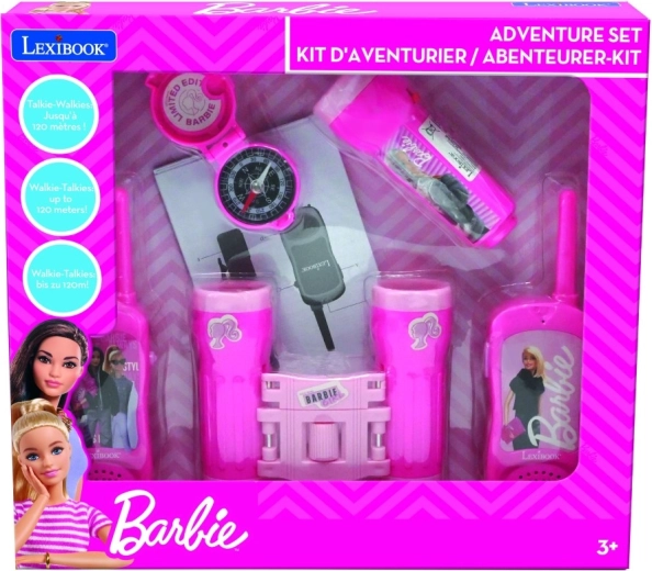 Dobrodružný set Barbie s vysielačkami, ďalekohľadom, baterkou a kompasom