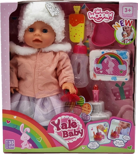 interaktívna bábika Malá Zosia má narodeniny 35 cm + príslušenstvo WOOPIE ROYAL