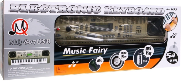 Klávesy s výukovým režimem a mikrofónom pre deti