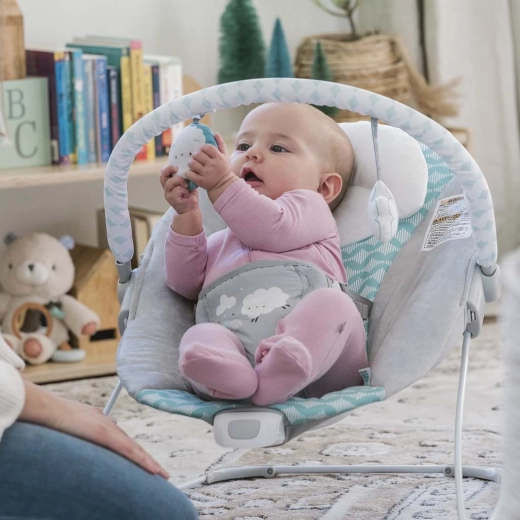 Odnímateľná hrazdička s 2 plyšovými hračkami