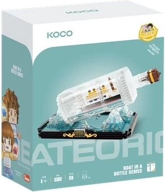 KOCO Titanic vo fľaši – stavebnica 918 dielikov - 1 kus