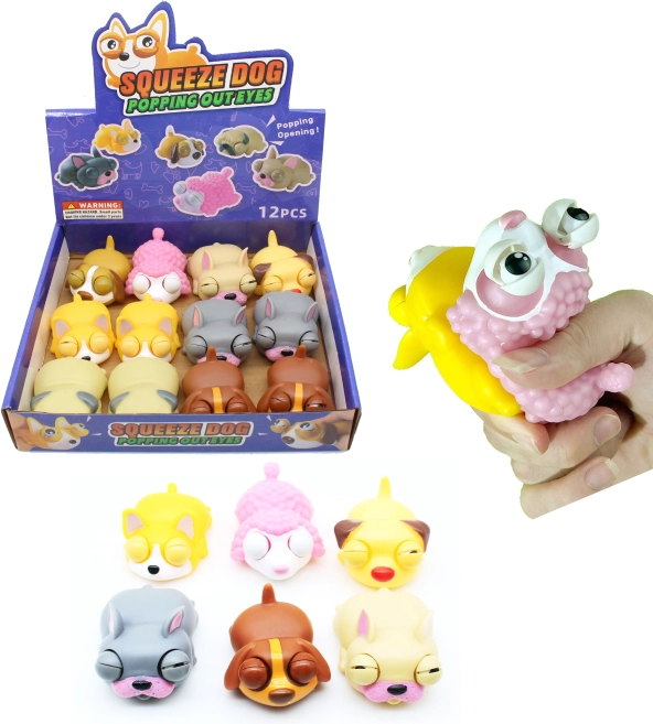 Stláčací psík 8 cm antistresová hračka