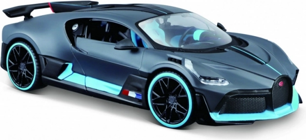 Kovový model BUGATTI Divo 1:24 sivo‑modrý