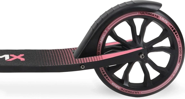 Veľké 205 mm kolesá a ložiská ABEC‑7 pre plynulú jazdu