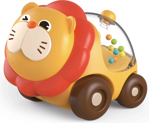 hrkálka lev na kolieskach