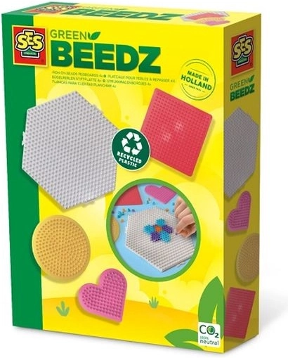 SES Creative Green Beedz podložky na zažehlovacie korálky – 4 tvary