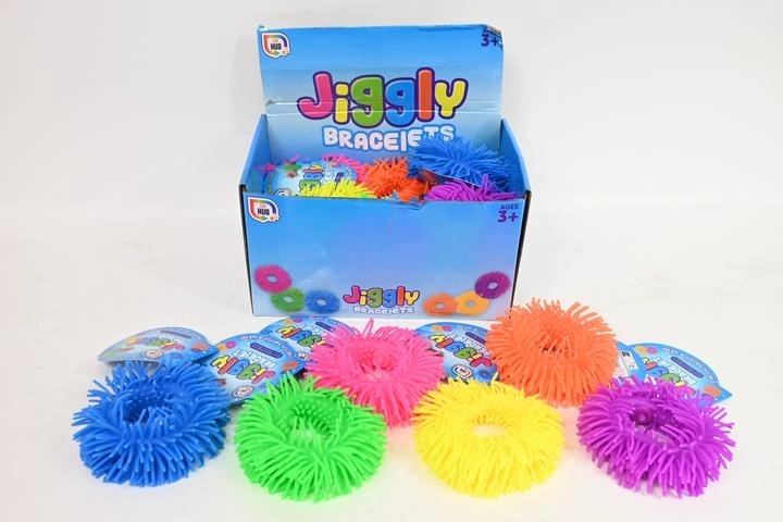 Jiggly elastický senzorický náramok s výstupkami