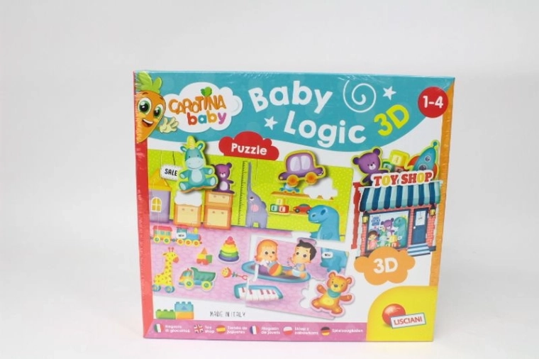 Lisciani Carotina baby logic 3D puzzle pre najmenších