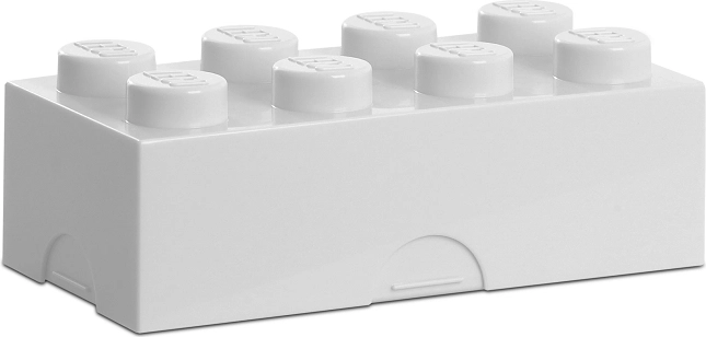 Lego box na desiatu biely